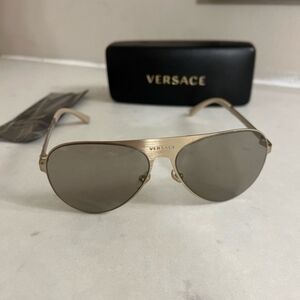 Versace Gold Aviator Sunglasses